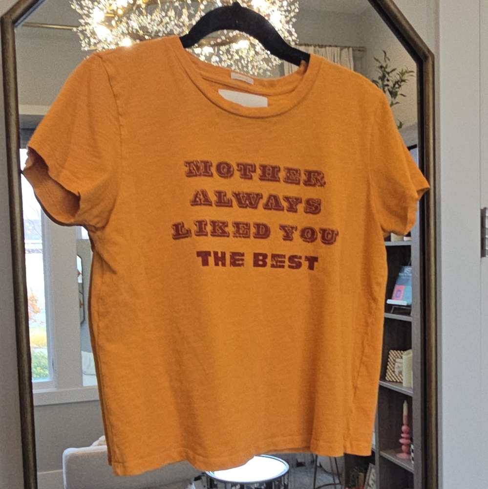 MOTHER Superior Mustard Tee